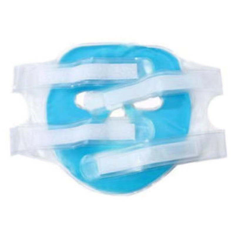 Cold Gel Face Mask Ice Compress Blue Full Face Moisturizing Cold with Relaxation Faicial Pack Face Pad